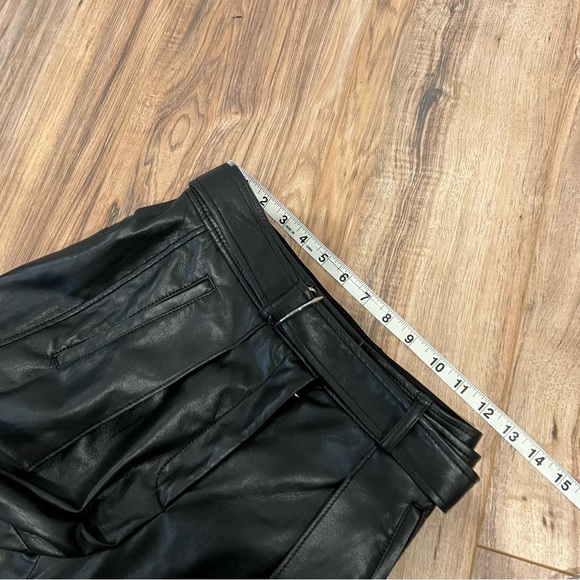 Aritzia Babaton Mayne High Rise Vegan Leather Pleated Pant - Picture 7 of 10